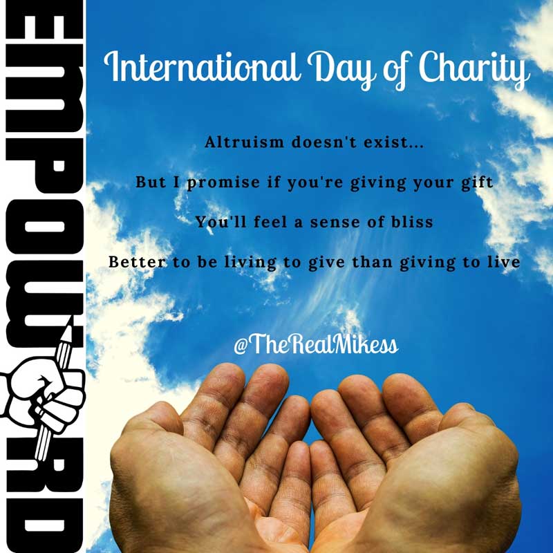 Instapoetry - International Day of Charity